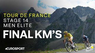 RACE ENTERS HIGH MOUNTAINS  | Tour de France Stage 14 Final Kilometres | Eurosport Cycling