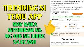 Trending si TEMU APP | May naka withdraw na ng 30k ng libre sa Gcasg!