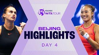 Sabalenka, Zheng & Keys all in action on Day 4 in Beijing | WTA Match Highlights