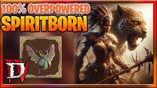 Diablo 4 NEW 100% Overpowered Build Spiritborn BuildGuide Endgame Diablo IV Vessel of Hatred