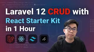 Learn Laravel 12 CRUD with React Starter Kit in Just 1 Hour for Beginners