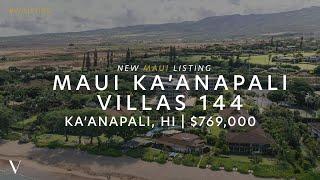 Discover Island Luxury: Explore Maui Kaanapali Villas Unit 144