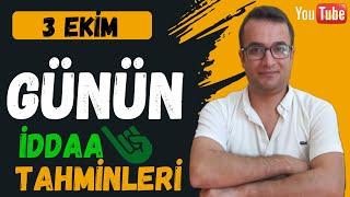 TEMSİLCILERİMİZE BAŞARILAR 3 Ekim İddaa Tahminleri #iddaa #iddaatahminleri