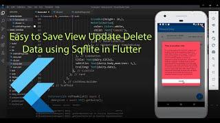 How to save view update delete data from sqflite using flutter.