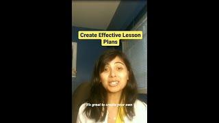 How to Create an Effective Lesson Plan | Lesson Planning for Teachers | Lesson Planning Steps