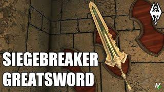 Xbox Skyrim SE: SIEGEBREAKER GREATSWORD Weapon Mod Showcase