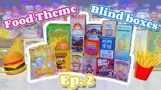 FOOD THEME BLIND BOXES EP 2! ** ZZOTON, PACMAN, MOLANG, BANANA BOO, AND MORE!**