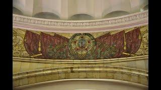 Stalin's imperial style Smolenskaya metro Имперский стиль Сталина метро Смоленская #metro #Moscow