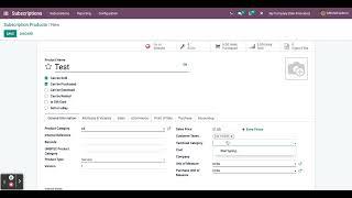 Odoo 15 Subscription Module