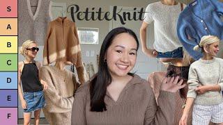 ranking every PetiteKnit pattern I've ever knit | looking back at each project, pros and cons