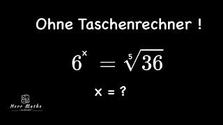 Mathe Rätsel - Exponentialgleichung