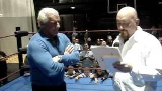 Ric Flair gets key to the city of Greensboro, NC at Proehlific Park