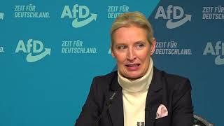 Vorstellung Alice Weidel als Kanzlerkandidatin der AfD am 7.12.2024 in Berlin