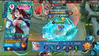 Kagura insane damage gameplay | kagura one shot build | Mobile legends |