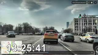 Khoroshyovskoye Highway Kalashny Lane, 7 21 04 2023 timelapse 4x