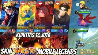 REVIEW SEMUA SKIN NARUTO MOBILE LEGENDS ! INI SKIN ANIME TERBAGUS YG PERNAH ADA KUALITAS 10 JUTA