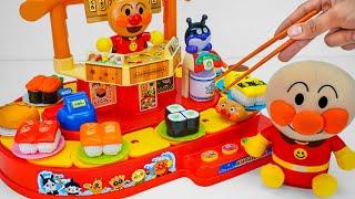 98 Minutes Satisfying with Unboxing Cute ANPANMAN DX Conveyor Belt Sushi Set Toys Collection ASMR 