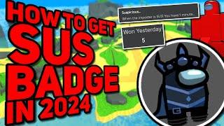 How to get Suspicious Badge in Tower Defense Simulator | History of Suspicious Badge & Imposter