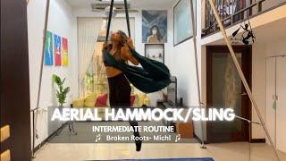 Aerial Hammock Choreography- Intermediate | Broken Roots by Michl | The Aerial Besties