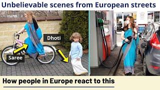 Unbelievable! How people in Europe react to ‘saaree’ and ‘dhoti’ | Karolina Goswami