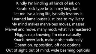 Blackalicious- Alphabet Aerobics Lyrics