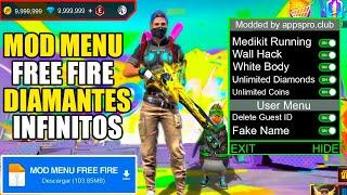 NUEVO MOD MENU PARA FREE FIRE 1.106.14 DIAMANTES INFINITOS  MOD MENU ACTUALIZADO NOVIEMBRE 2024 