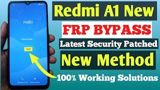 Redmi A1 New 2022 Edition FRP Bypass New Method | New Solution | Redmi A1 Google Account Bypass ||