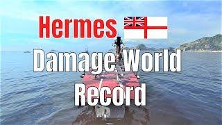 Hermes T4 British CV | 137k Damage - Damage Record | World of Warships