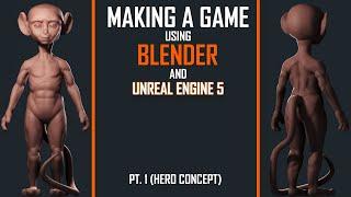 Making a Game Using Blender and UE5 (PT1 CONCEPT)