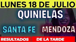 Resultados Quinielas Vespertinas de Santa Fe y Mendoza, Lunes 18 de Julio