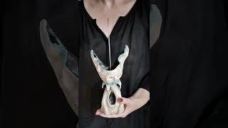 Двоявля. Готова до приручення. Скульптура, ваза, свічник, підставочка під пахощі. Глина, поливи.
