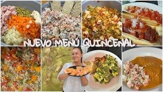 EL NUEVO MENÚ QUINCENAL16 ideas para tu comida