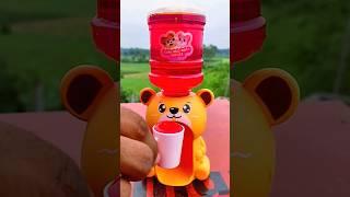 yellow rabbit and red food water dispenser || mini water drinking fountain (hc.273) #shortsvideo