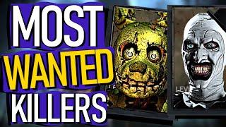 MOST WANTED KILLERS In Dead By Daylight Ranked!