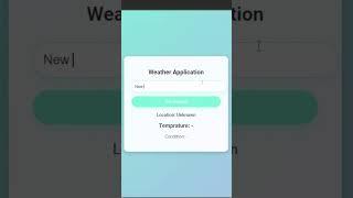 Simple and Stylish Weather Website | OpenWeatherMap API