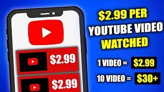 Get paid $2.99 Every 60 Seconds Watching Youtube Videos! | Make Money Watching Videos 2024