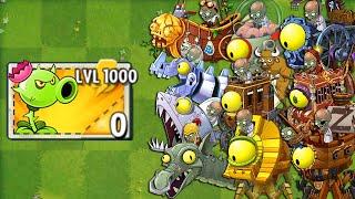 100% All GREEN PREMIUM Plants LEVEL 1000 vs All Final Boss - Plants vs Zombies 2 Mod