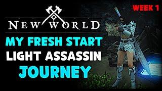 New World Aeternum - Greatsword and Hatchet //light melee assassin Fresh Start PvP