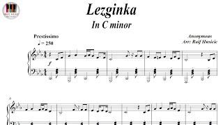 Lezginka In C minor, Лезгинка, Piano Sheet Music