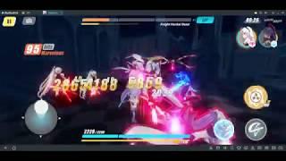 Honkai Impact 3rd  Red Lotus abyss low levels with Miko S