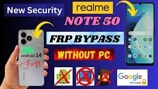 New Method Realme Note 50 Frp bypass | Andriod 14 | Apps Not Working | Without pc