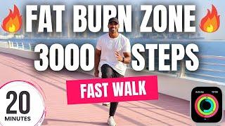 20 Minute Fat Burn Workout - Speed Walk 3000 steps