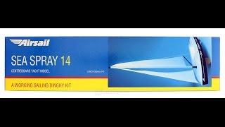 Airsail Sea Spray 14 wood centerboard yacht model