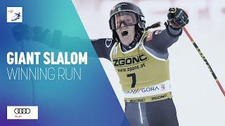 Sara Hector (SWE) | Winner | Women's Giant Slalom | Kranjska Gora | FIS Alpine