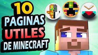  10 Páginas de Internet ÚTILES para Minecraft!!