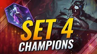 SET 4 CHAMPIONS - WHAT'S GONNA BE OP??? - Teamfight Tactics