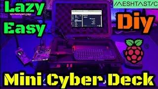 DIY Lazy Cyber Deck Build | Portable Computer in a Suitcase for Meshtastic! + Elecrow Screen Review!