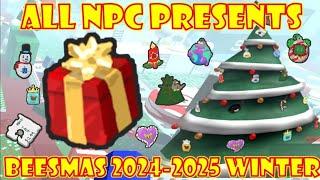  All NPC PRESENTS *Ornament & Rewards* in BEESMAS 2024-2025 Winter Update!  ROBLOX