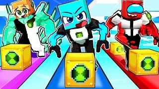 Teniendo Una Carrera de LUCKY BLOCKS de BEN 10 en Minecraft!