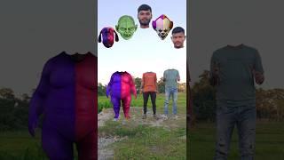Two blue+red Fatty dog vs cute brothers & me correct head matching with tu Radha meri mainsongs